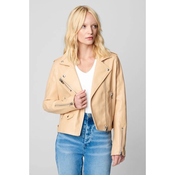 NEW NWT Blank NYC “Head to Toe” Vegan Leather Quilted Moto Jacket XS - Picture 10 of 16